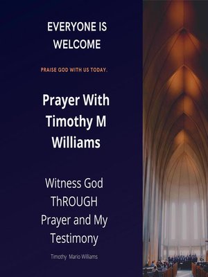 cover image of Prayer With Timothy M Williams